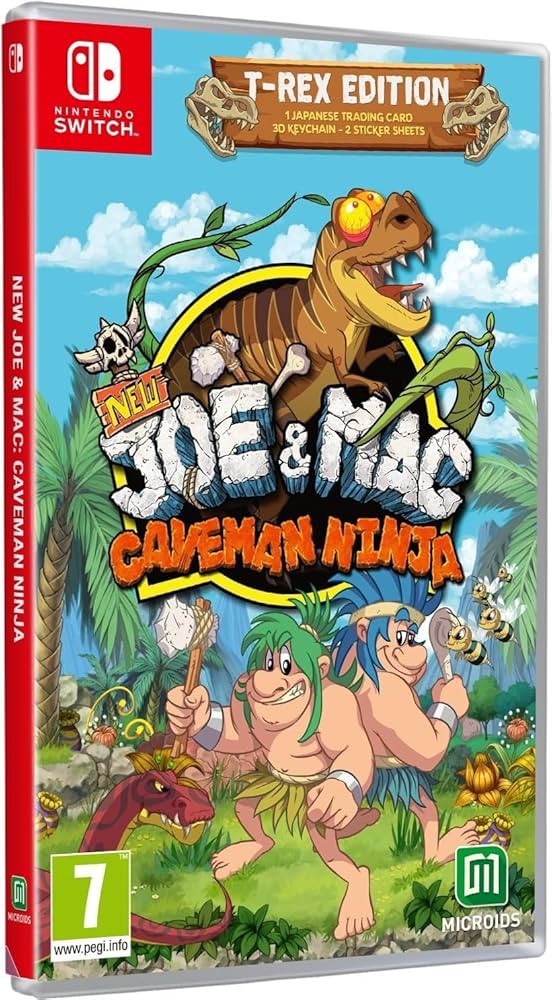 Amazon.com: MICROÏDS New Joe & Mac: Caveman Ninja - T-Rex Edition